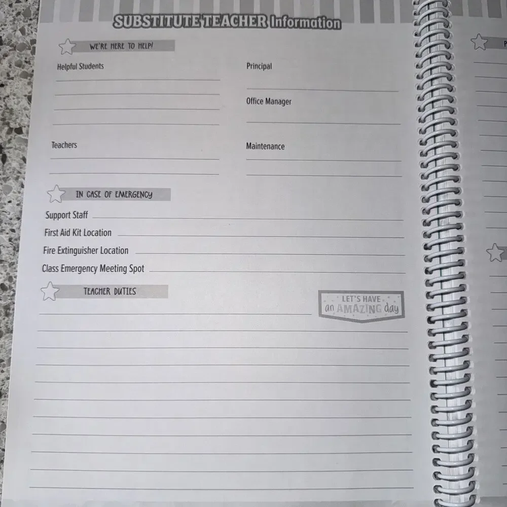 Pastel Pop Lesson Planner 8.5 inches X 11 inches